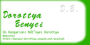 dorottya benyei business card